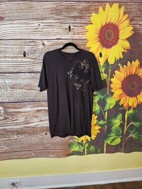 jf j.ferrar Brown Men's  Short Sleeve Graphic Tee